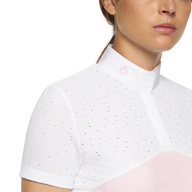 POLO GARA CAVALLERIA TOSCANA CROCHET JERSEY Donna, Manica Corta 